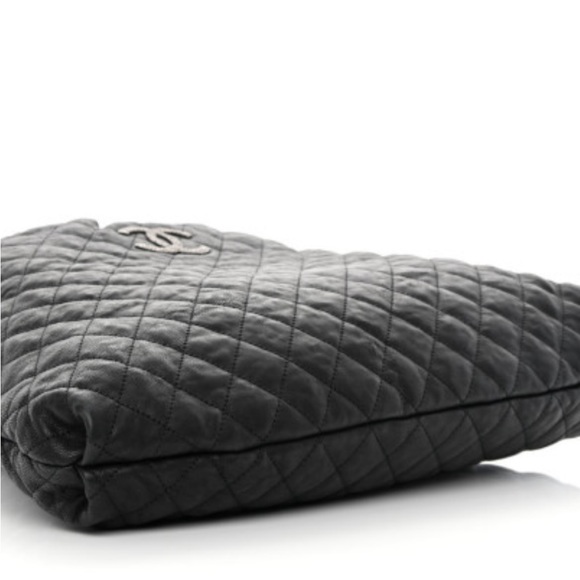 Chanel Shoulder Bag Quilted Caviar Leather woven in leather chain one strap - Picture 3 of 16